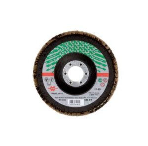 Disc lamelar abraziv curbat pentru inox 125x22 P80